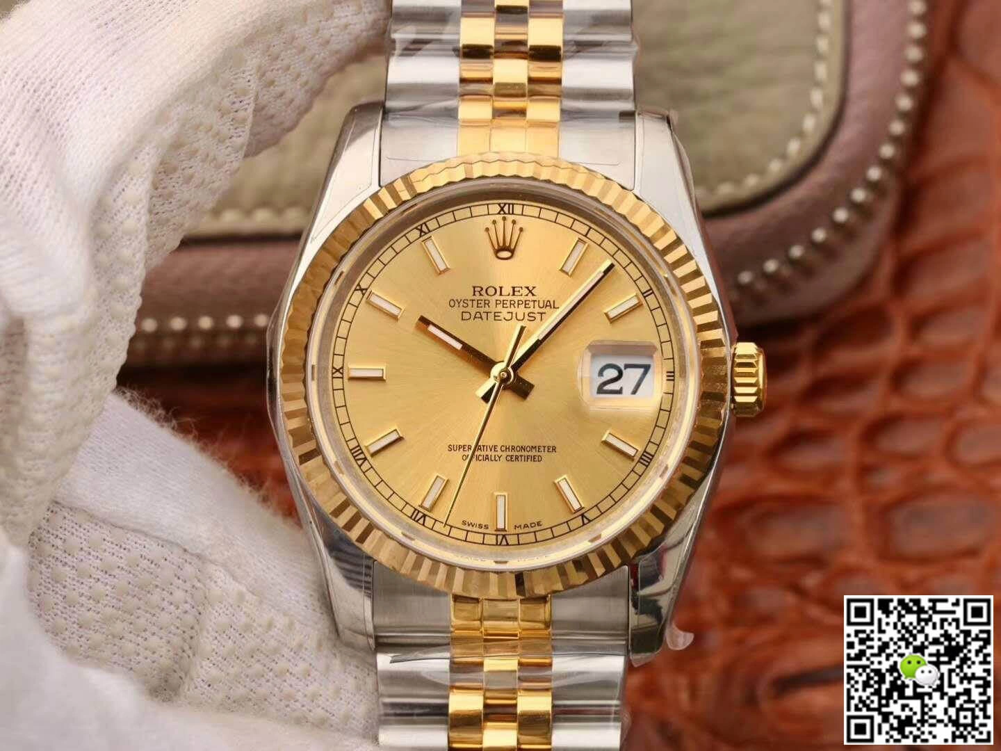 Rolex Datejust II 116333 AR Factory 1:1 Best Edition Replica Watch Swiss ETA3135 Champagne Dial