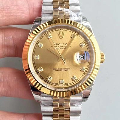 Rolex Datejust II 116333 EW Factory 1:1 Best Edition Replica Watch Swiss ETA2836 Champagne Dial