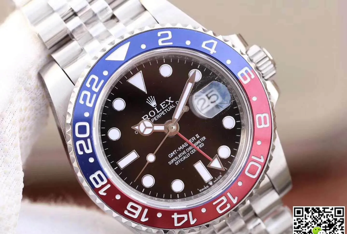 Rolex GMT-Master II 126710BLRO GM Factory 1:1 Best Edition Replica Watch Swiss ETA2836 Black Dial