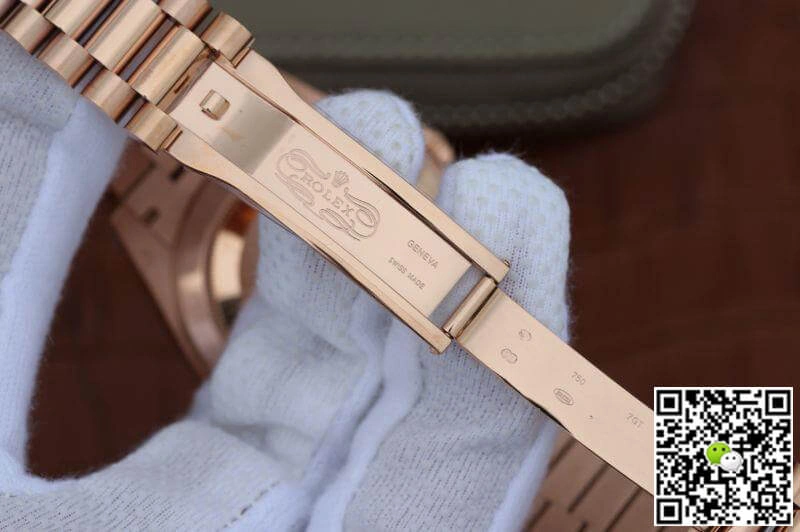 Rolex Day-Date II 228235 EW Factory 1:1 Best Edition Replica Watch Swiss ETA3255 Rose Gold Dial