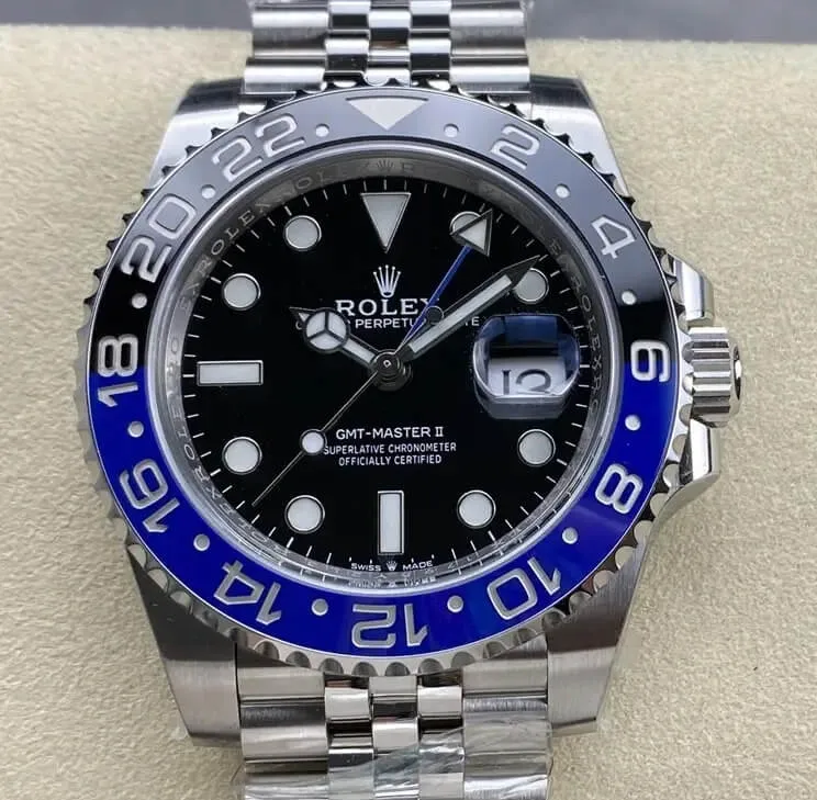 Rolex GMT Master II M126710BLNR-0002 Clean Factory 1:1 Best Edition Replica Watch V3 Silver Strap