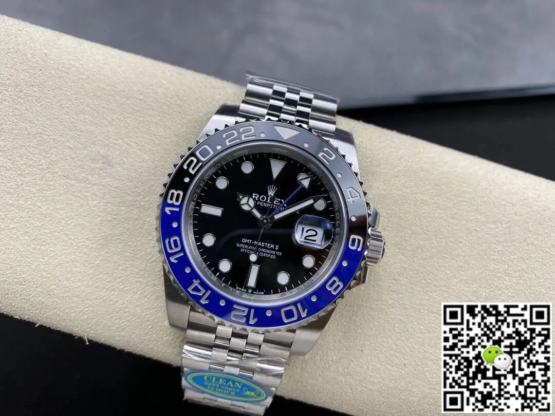 Rolex GMT Master II M126710BLNR-0002 Clean Factory 1:1 Best Edition Replica Watch V3 Silver Strap