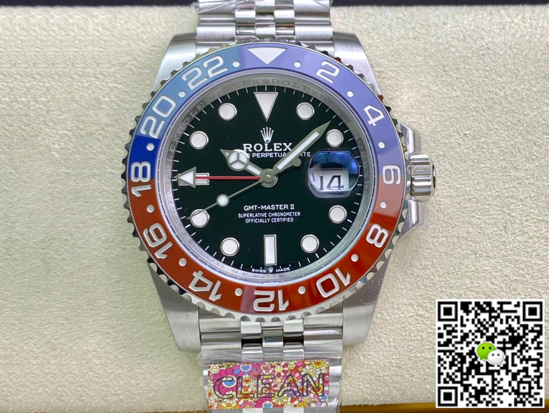 Rolex GMT Master II M126710BLRO-0001 Clean Factory 1:1 Best Edition Replica Watch Stainless Steel