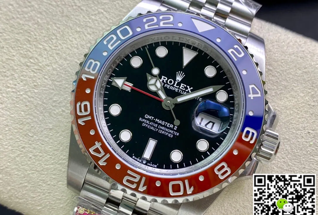 Rolex GMT Master II M126710BLRO-0001 Clean Factory 1:1 Best Edition Replica Watch Stainless Steel
