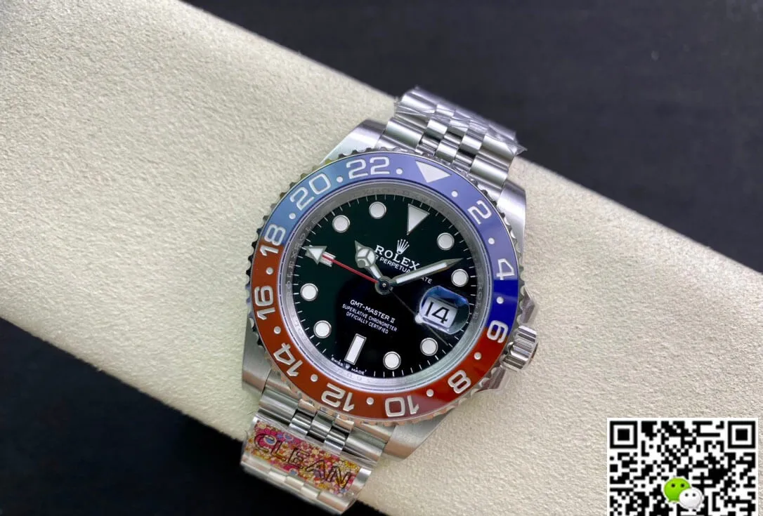 Rolex GMT Master II M126710BLRO-0001 Clean Factory 1:1 Best Edition Replica Watch Stainless Steel