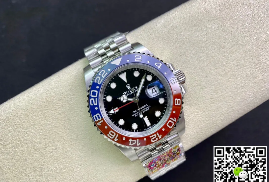 Rolex GMT Master II M126710BLRO-0001 Clean Factory 1:1 Best Edition Replica Watch Stainless Steel