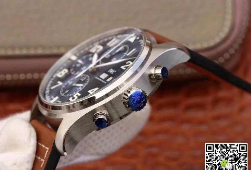IWC Pilot Chronograph IW377714 ZF Factory 1:1 Best Edition Replica Watch Swiss ETA7750 Light Blue Dial