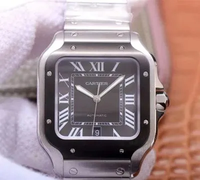 Cartier Santos de Large WSSA0037 V6 Factory 1:1 Best Edition Replica Watch Gray Dial Swiss ETA9015