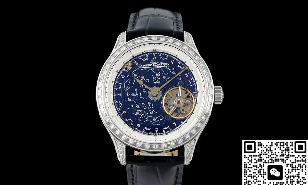 RMS Factory Jaeger LeCoultre Master Control Tourbillon Diamond bezel 1:1 Best Edition Replica Watch
