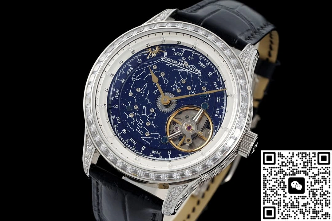RMS Factory Jaeger LeCoultre Master Control Tourbillon Diamond bezel 1:1 Best Edition Replica Watch