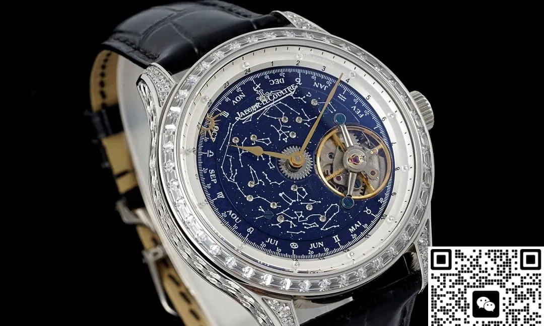 RMS Factory Jaeger LeCoultre Master Control Tourbillon Diamond bezel 1:1 Best Edition Replica Watch
