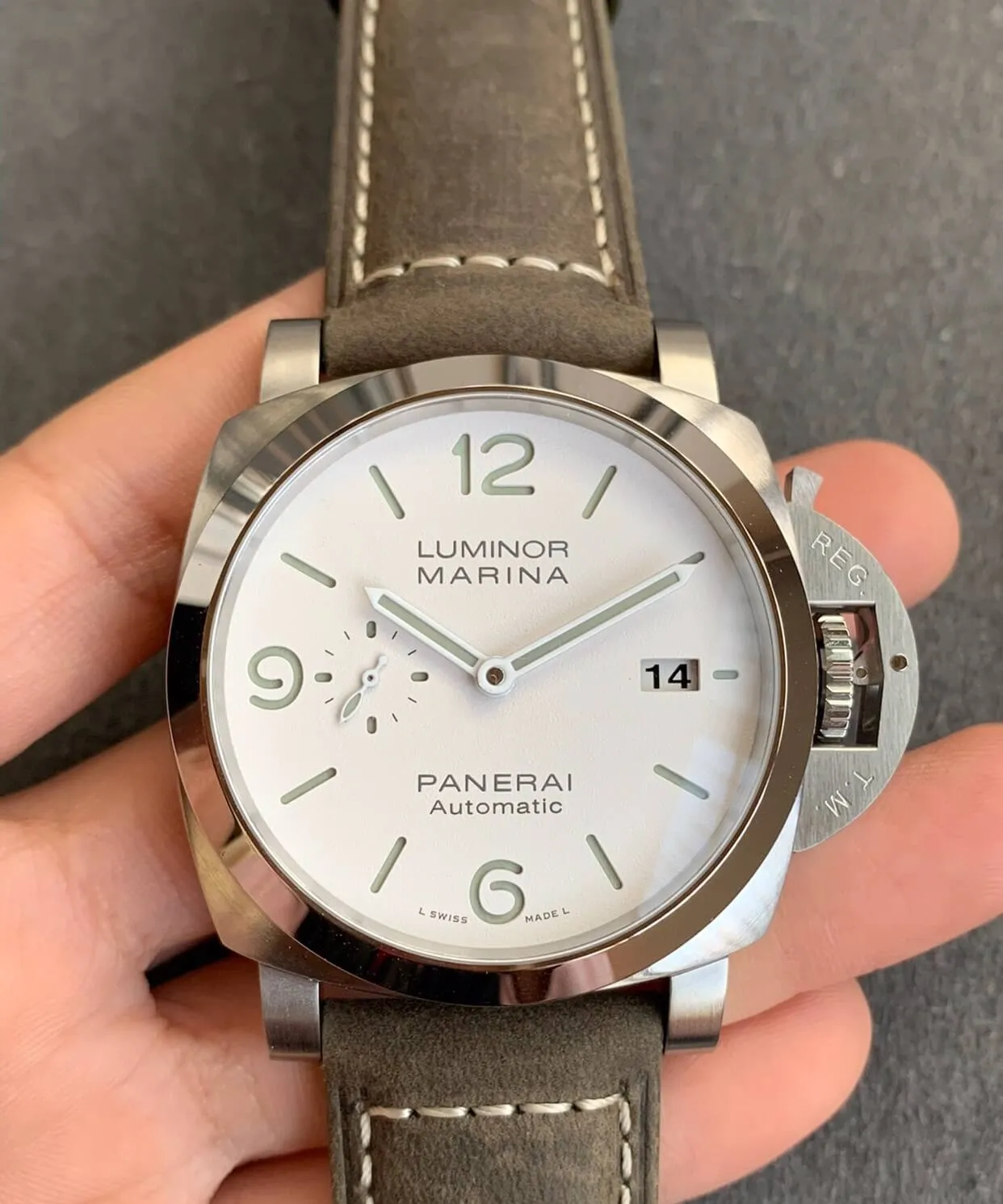 Panerai Luminor PAM01314 VS Factory 1:1 Best Edition Replica Watch Stainless Steel Bezel
