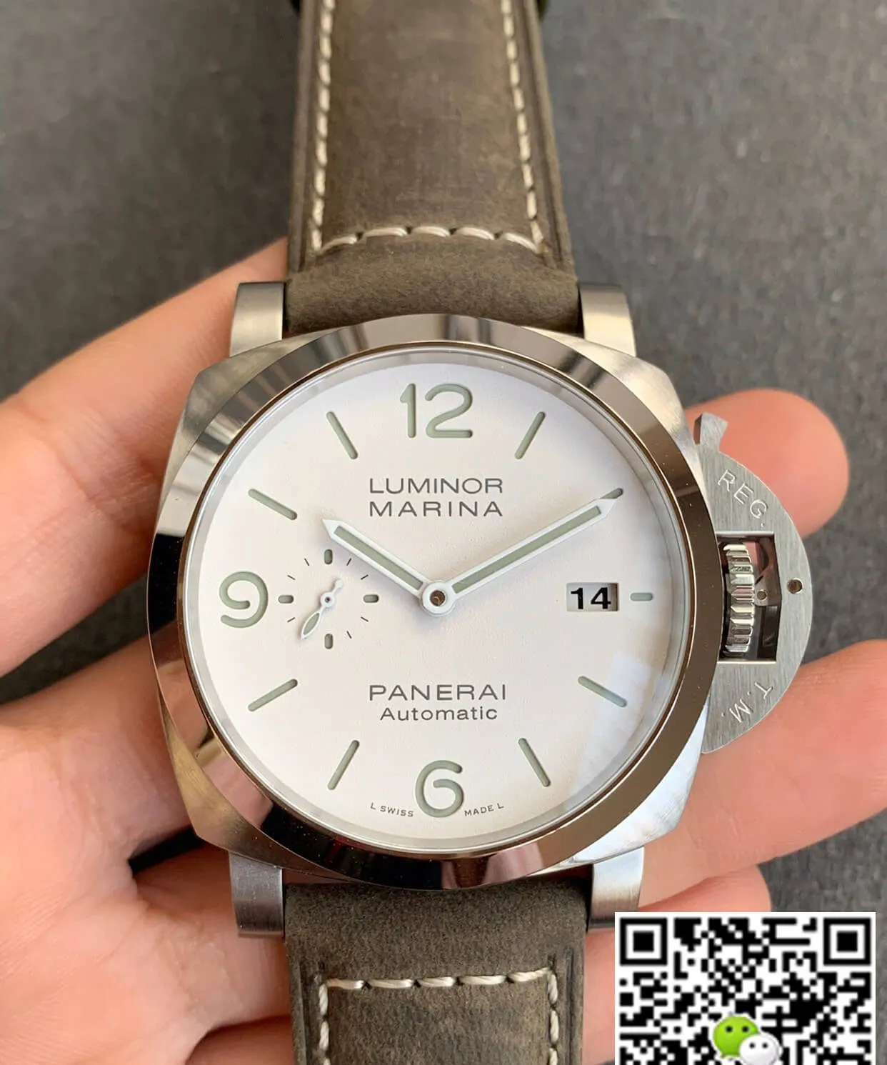 Panerai Luminor PAM01314 VS Factory 1:1 Best Edition Replica Watch Stainless Steel Bezel