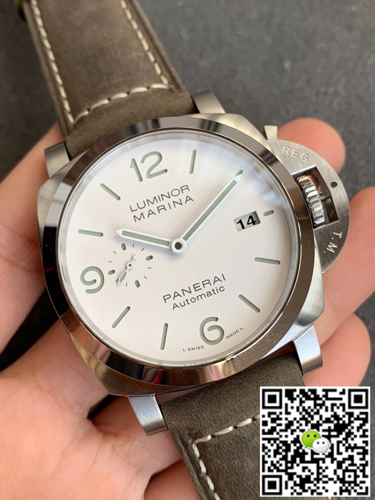 Panerai Luminor PAM01314 VS Factory 1:1 Best Edition Replica Watch Stainless Steel Bezel