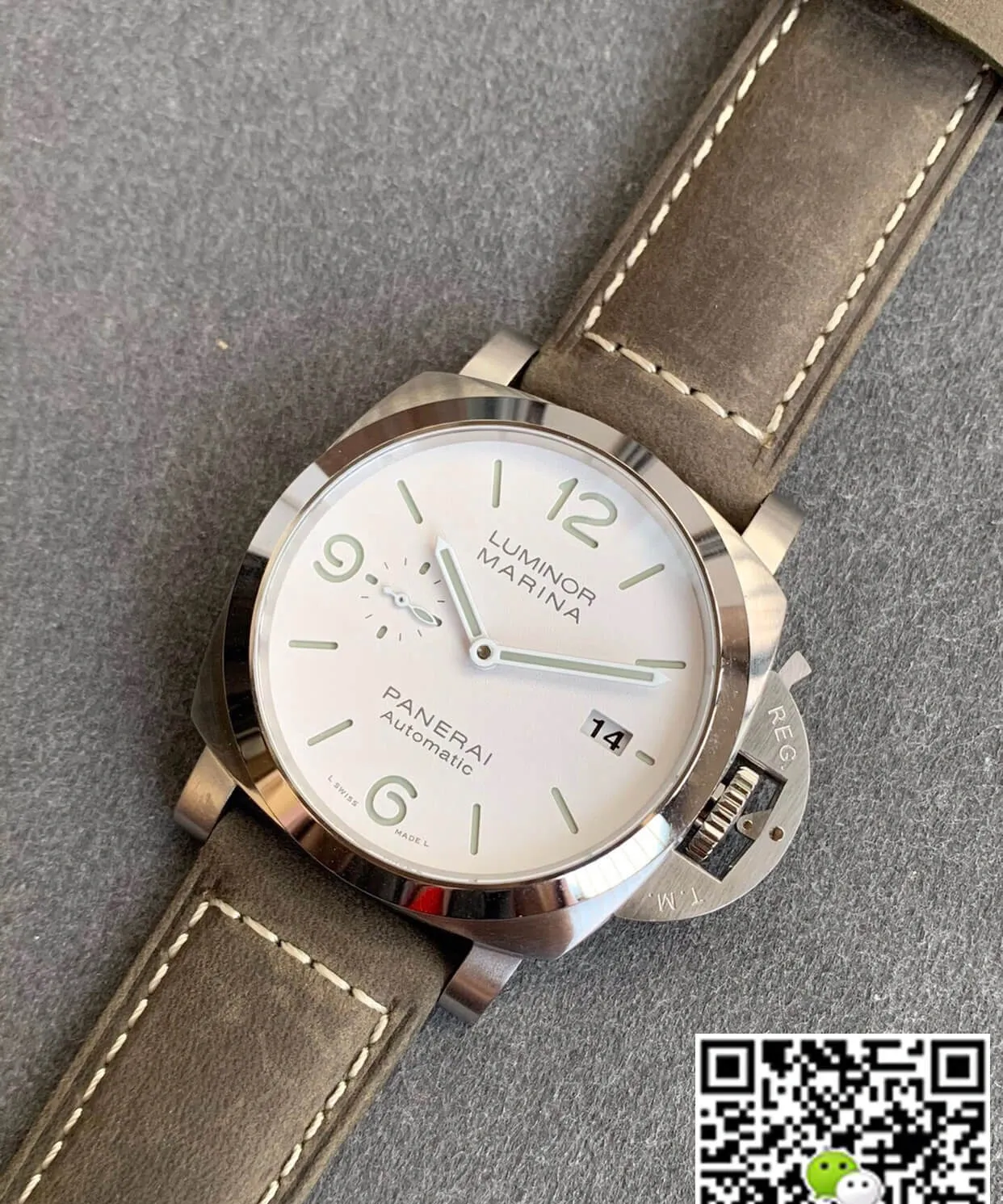 Panerai Luminor PAM01314 VS Factory 1:1 Best Edition Replica Watch Stainless Steel Bezel