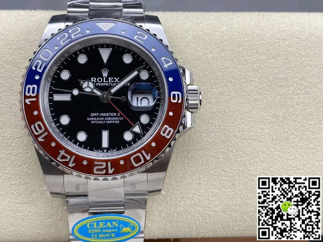 Rolex GMT Master II M126710BLRO-0002 Clean Factory 1:1 Best Edition Replica Watch V3 Stainless Steel