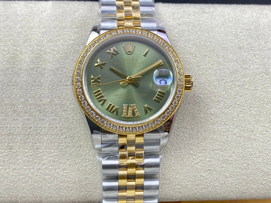 Rolex Datejust M278383RBR-0016 31MM EW Factory 1:1 Best Edition Replica Watch Diamond-Set Bezel