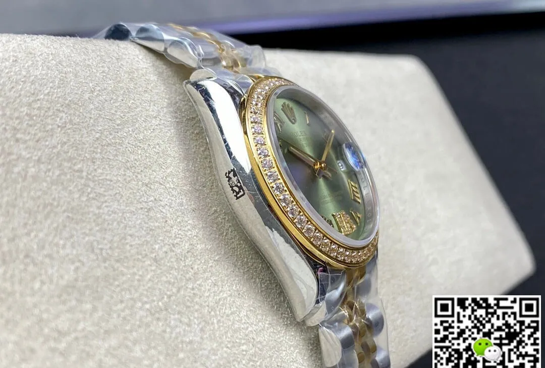 Rolex Datejust M278383RBR-0016 31MM EW Factory 1:1 Best Edition Replica Watch Diamond-Set Bezel