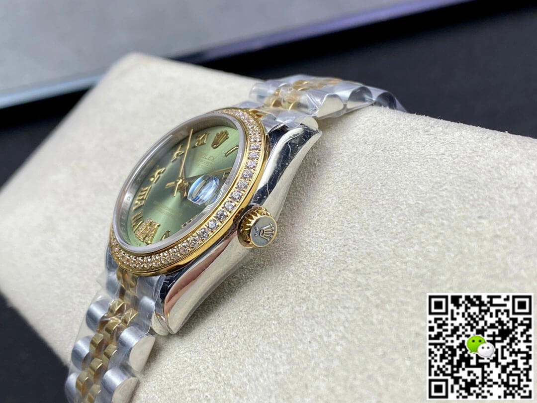 Rolex Datejust M278383RBR-0016 31MM EW Factory 1:1 Best Edition Replica Watch Diamond-Set Bezel