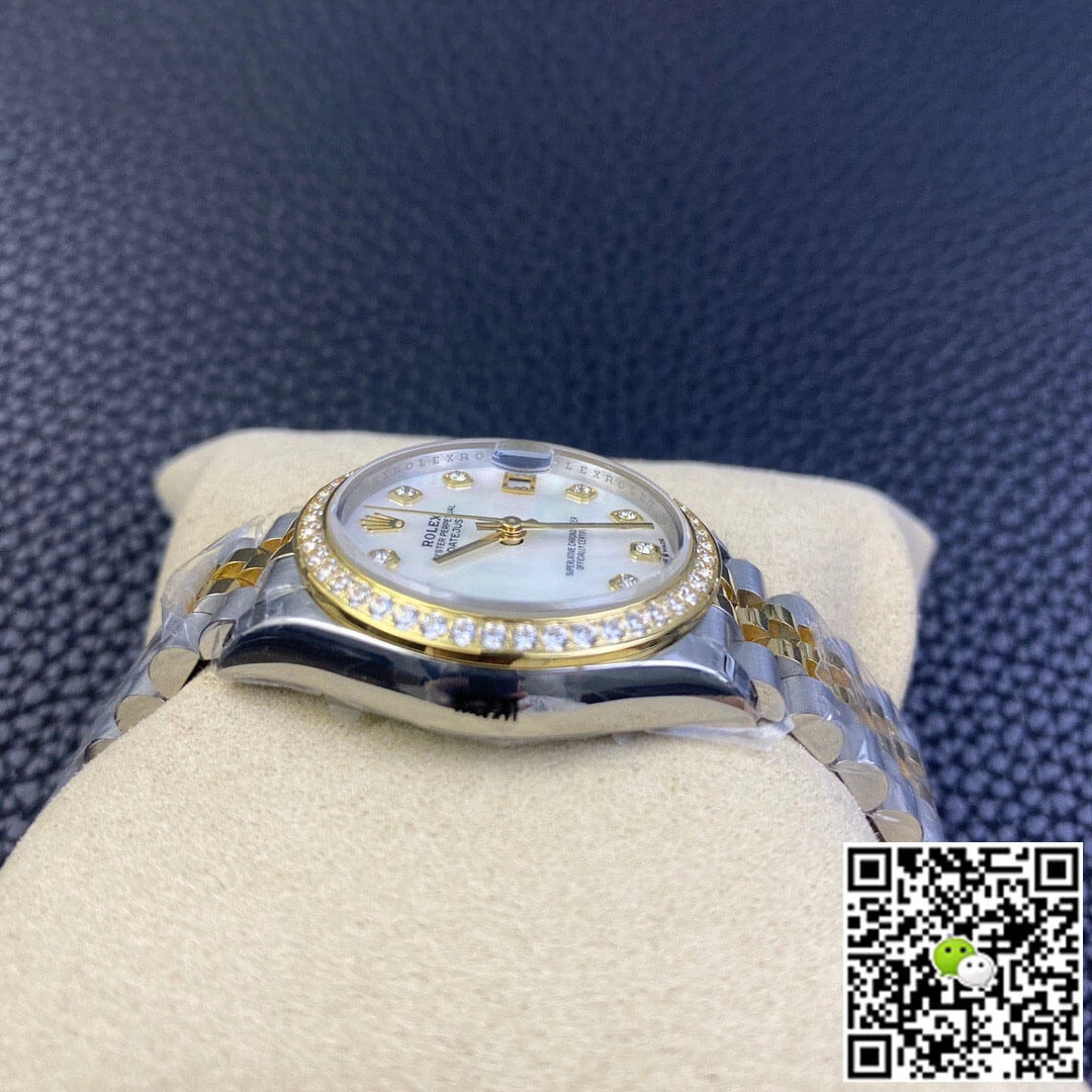 Rolex Datejust M278383RBR-0028 31MM EW Factory 1:1 Best Edition Replica Watch Diamond-Set Bezel