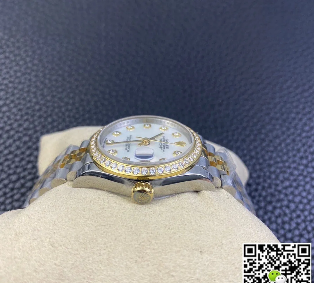Rolex Datejust M278383RBR-0028 31MM EW Factory 1:1 Best Edition Replica Watch Diamond-Set Bezel