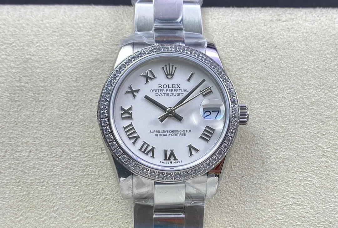 Rolex Datejust M278384RBR-0013 31MM EW Factory 1:1 Best Edition Replica Watch Diamond-Set Bezel