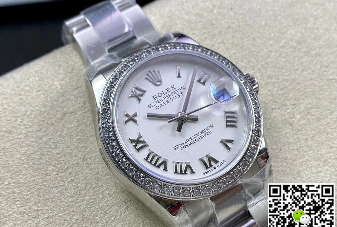 Rolex Datejust M278384RBR-0013 31MM EW Factory 1:1 Best Edition Replica Watch Diamond-Set Bezel