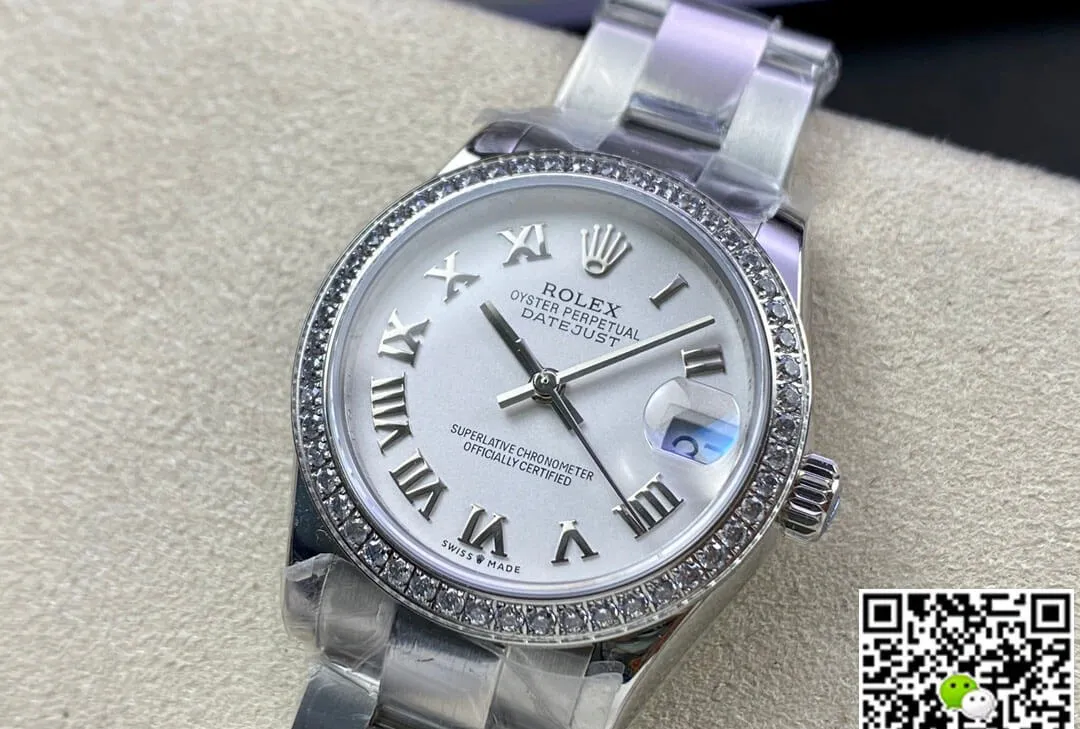 Rolex Datejust M278384RBR-0013 31MM EW Factory 1:1 Best Edition Replica Watch Diamond-Set Bezel