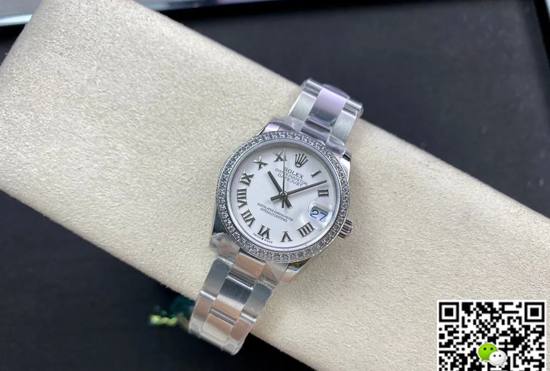 Rolex Datejust M278384RBR-0013 31MM EW Factory 1:1 Best Edition Replica Watch Diamond-Set Bezel