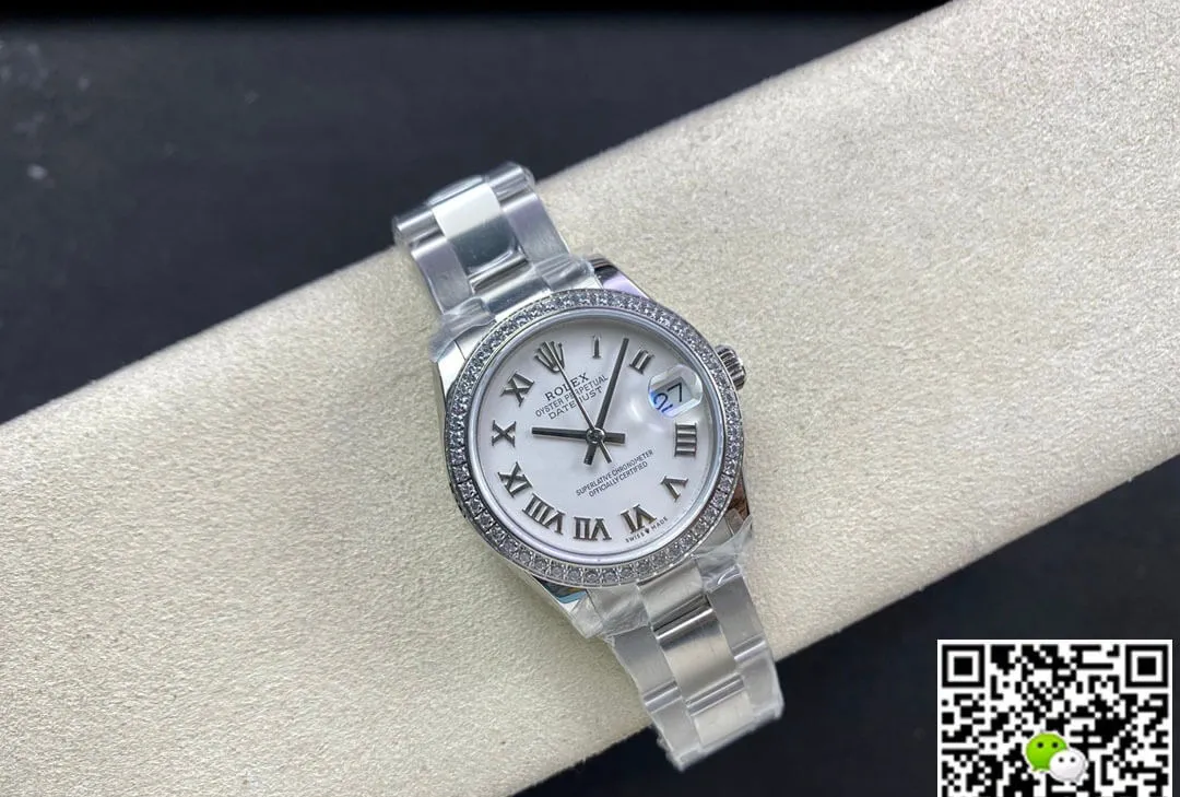 Rolex Datejust M278384RBR-0013 31MM EW Factory 1:1 Best Edition Replica Watch Diamond-Set Bezel