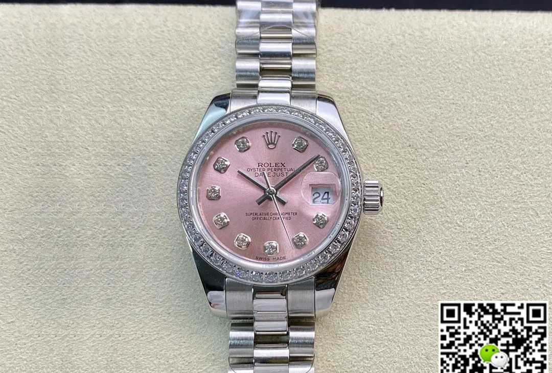 Rolex Datejust M279139RBR-0005 28MM BP Factory 1:1 Best Edition Replica Watch Diamond-Set Bezel