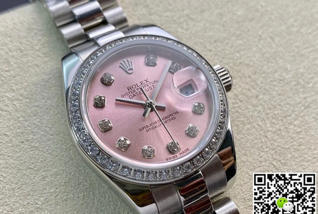 Rolex Datejust M279139RBR-0005 28MM BP Factory 1:1 Best Edition Replica Watch Diamond-Set Bezel
