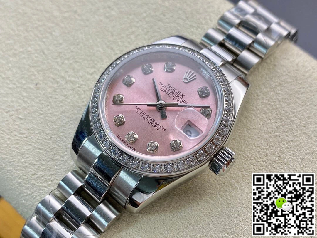Rolex Datejust M279139RBR-0005 28MM BP Factory 1:1 Best Edition Replica Watch Diamond-Set Bezel