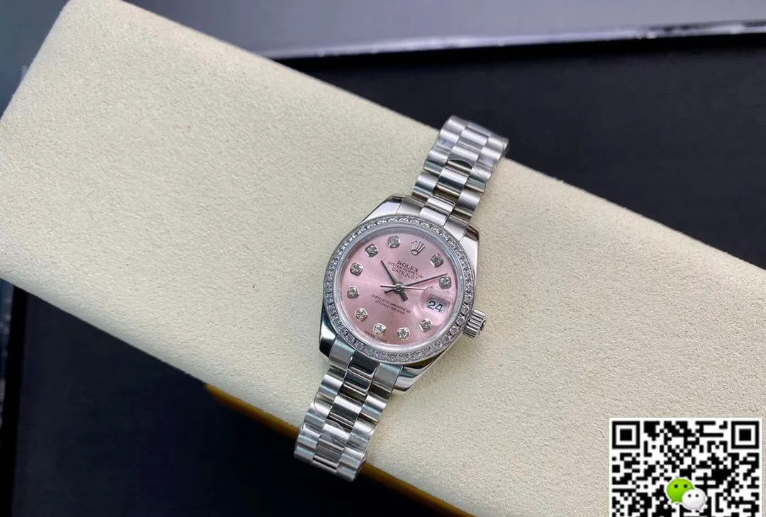 Rolex Datejust M279139RBR-0005 28MM BP Factory 1:1 Best Edition Replica Watch Diamond-Set Bezel