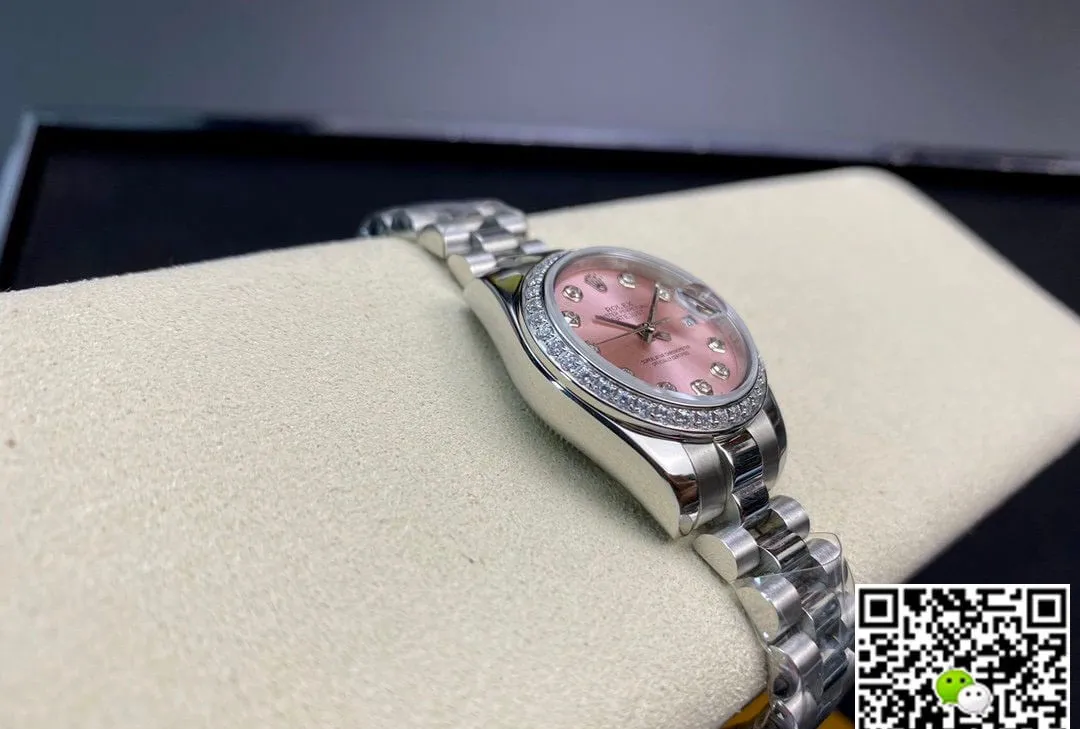 Rolex Datejust M279139RBR-0005 28MM BP Factory 1:1 Best Edition Replica Watch Diamond-Set Bezel