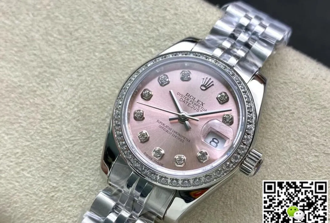 Rolex Datejust M279384RBR-0003 28MM BP Factory 1:1 Best Edition Replica Watch Pink Diamond Dial