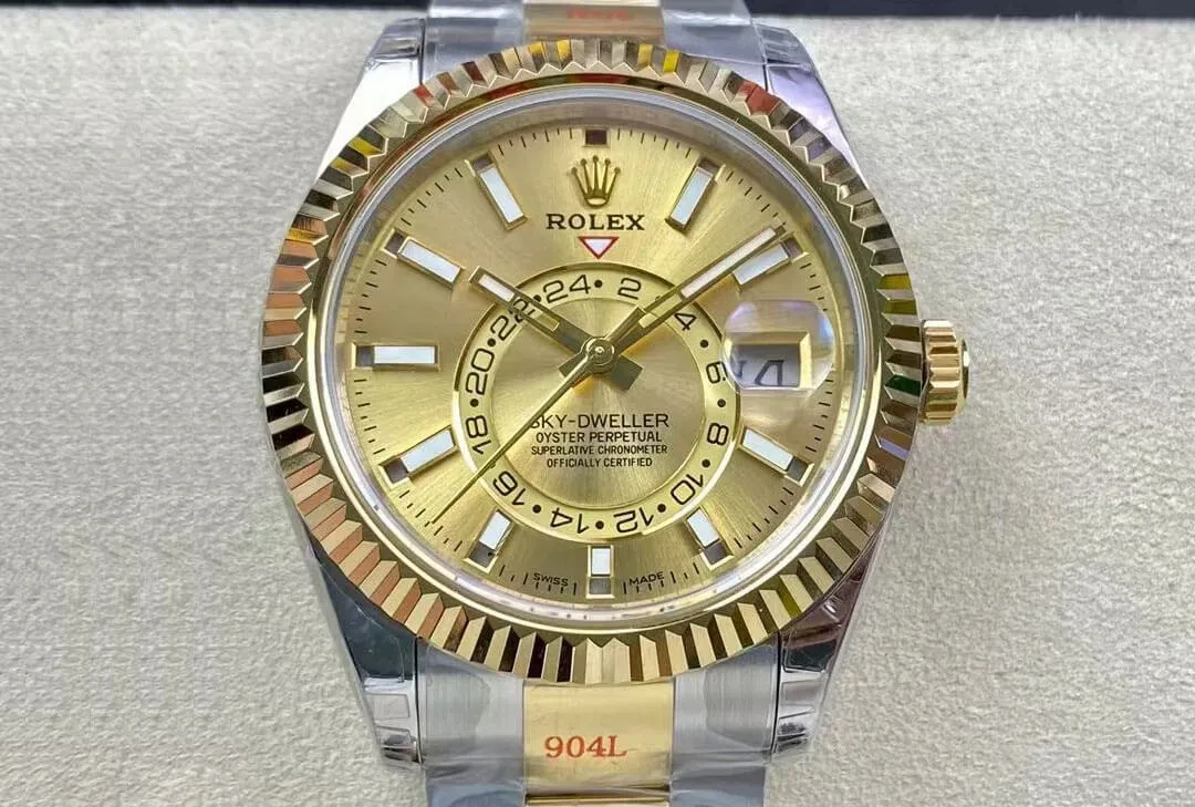 Rolex Sky Dweller M326933-0001 V2 Noob Factory 1:1 Best Edition Replica Watch 904L Stainless Steel
