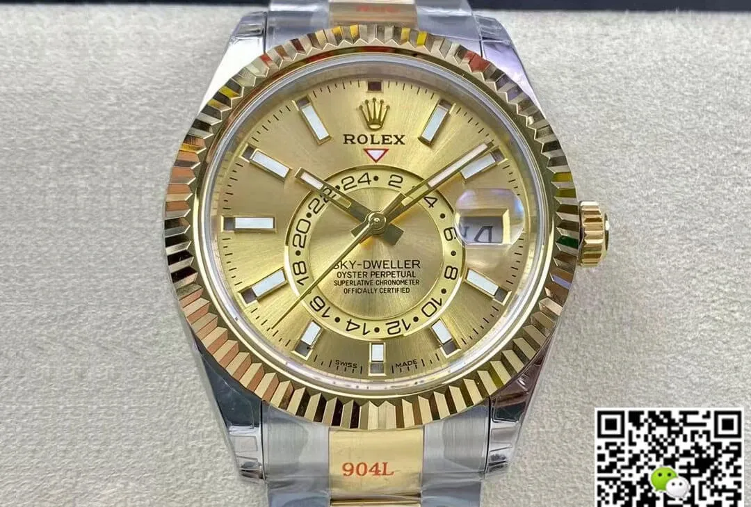Rolex Sky Dweller M326933-0001 V2 Noob Factory 1:1 Best Edition Replica Watch 904L Stainless Steel