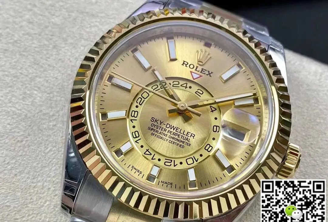 Rolex Sky Dweller M326933-0001 V2 Noob Factory 1:1 Best Edition Replica Watch 904L Stainless Steel