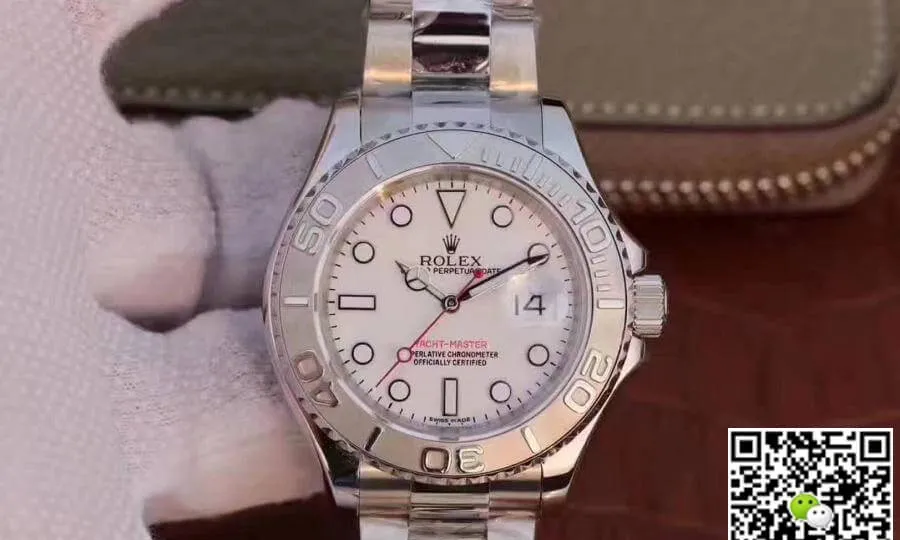 Rolex Yacht-Master 116610 EW Factory 1:1 Best Edition Replica Watch Swiss ETA3135 White Dial