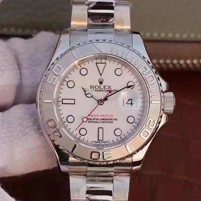 Rolex Yacht-Master 116610 EW Factory 1:1 Best Edition Replica Watch Swiss ETA3135 White Dial