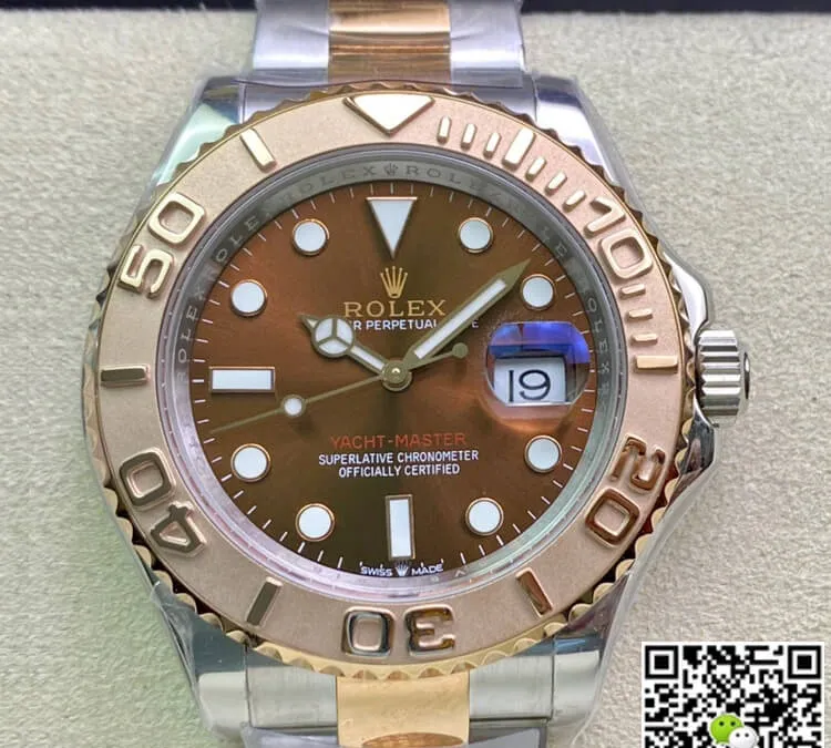 Rolex Yacht-Master 116621 AR Factory 1:1 Best Edition Replica Watch Swiss ETA2824 Brown Dial