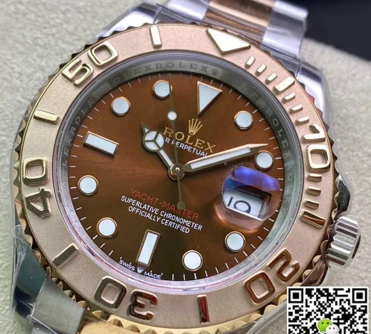 Rolex Yacht-Master 116621 AR Factory 1:1 Best Edition Replica Watch Swiss ETA2824 Brown Dial