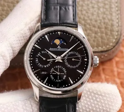 Jaeger-LeCoultre Master 1308470 V9 Factory 1:1 Best Edition Replica Watch Black Dial Swiss ETA868