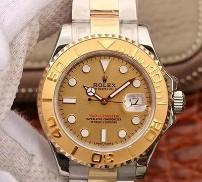 Rolex Yacht-Master 16623 Gold Dial 1:1 Best Edition Replica Watch Swiss ETA2836 Gold Wrapped