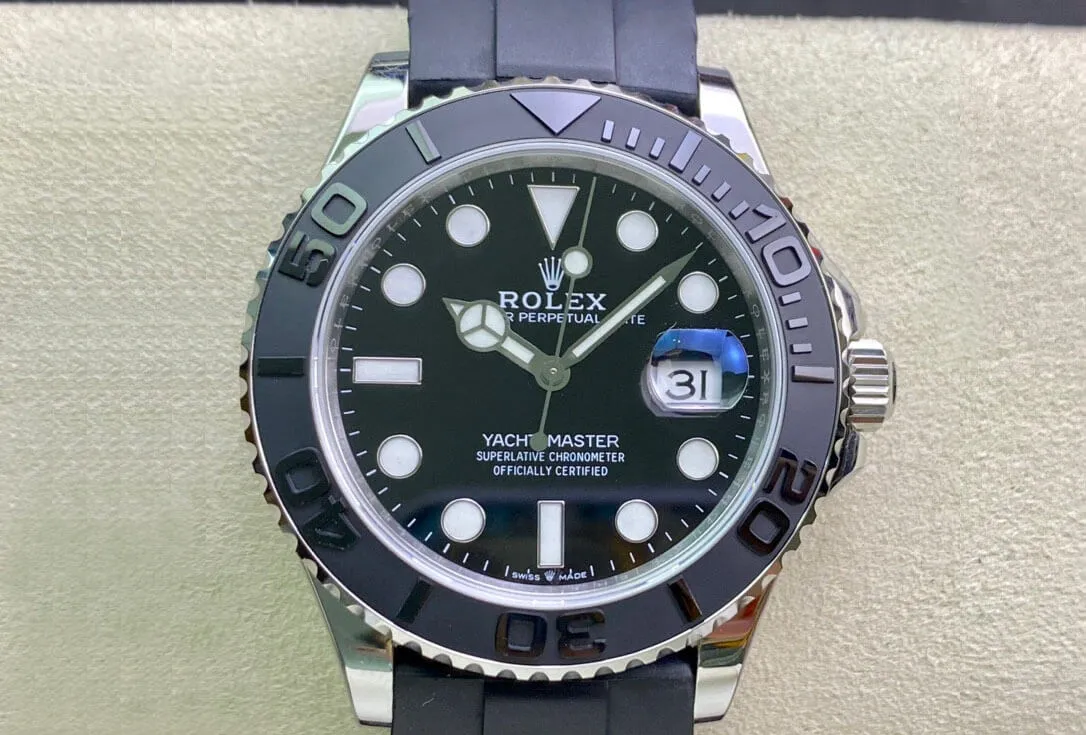Rolex Yacht Master EW Factory M226659-0002 1:1 Best Edition Replica Watch Black Rubber Strap