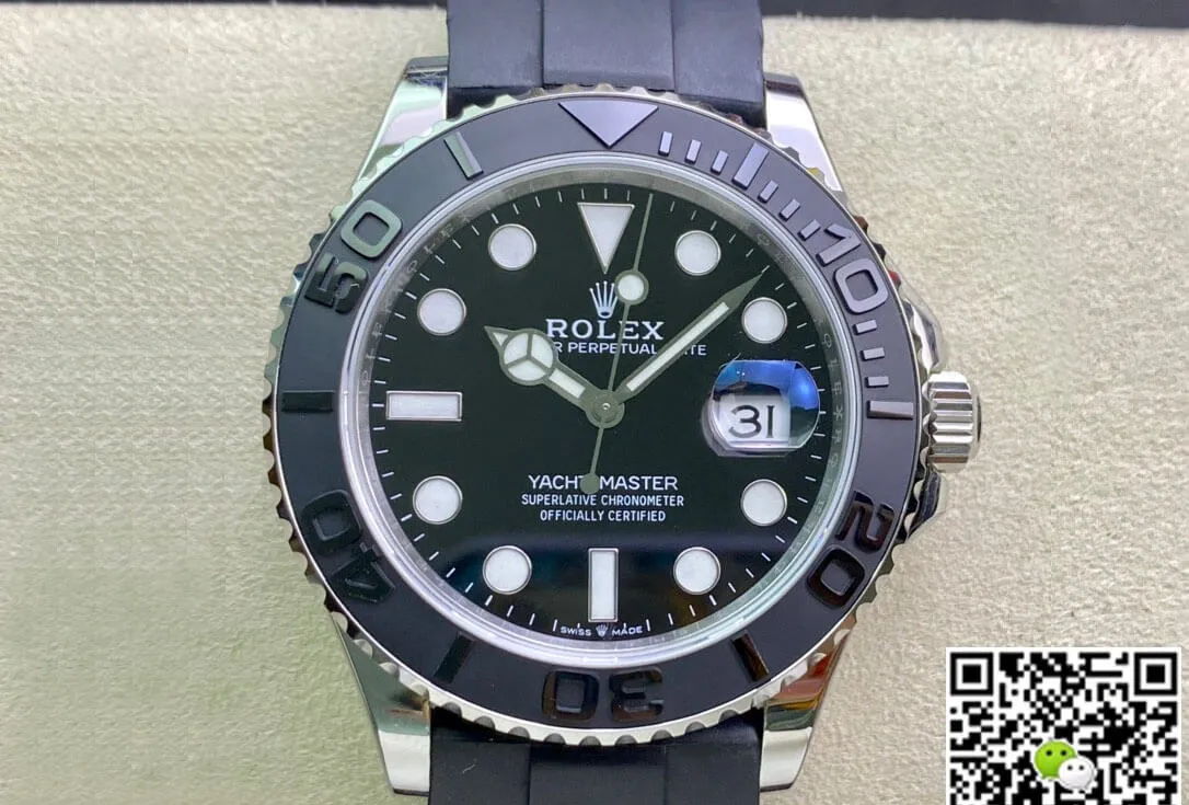 Rolex Yacht Master EW Factory M226659-0002 1:1 Best Edition Replica Watch Black Rubber Strap