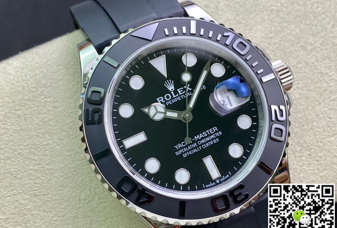 Rolex Yacht Master EW Factory M226659-0002 1:1 Best Edition Replica Watch Black Rubber Strap