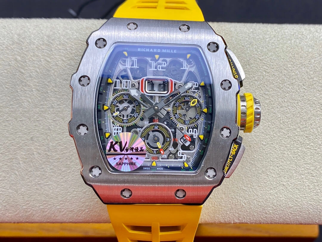 Richard Mille RM011 FELIPE MASSA KV Factory 1:1 Best Edition Replica Watch Titanium Case