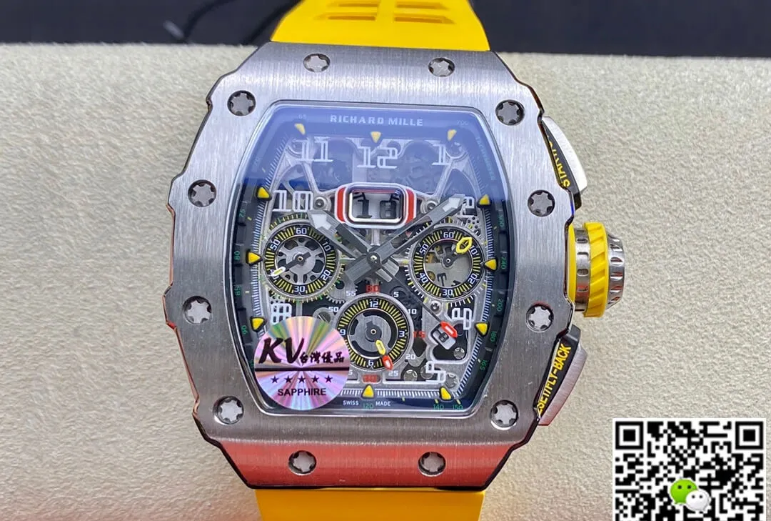 Richard Mille RM011 FELIPE MASSA KV Factory 1:1 Best Edition Replica Watch Titanium Case